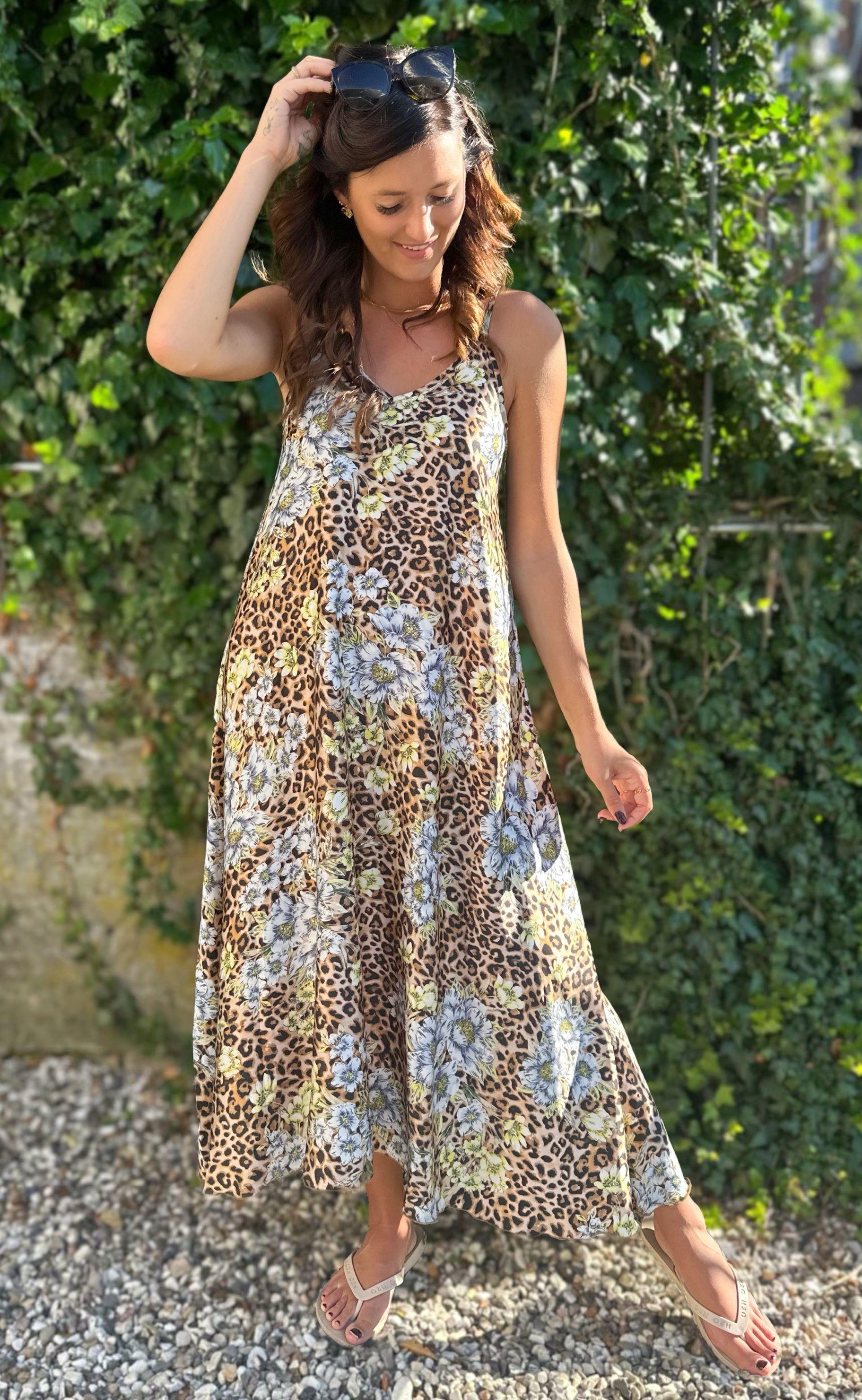 Say INA Copenhagen Kjole - Klara - Leopard Flower