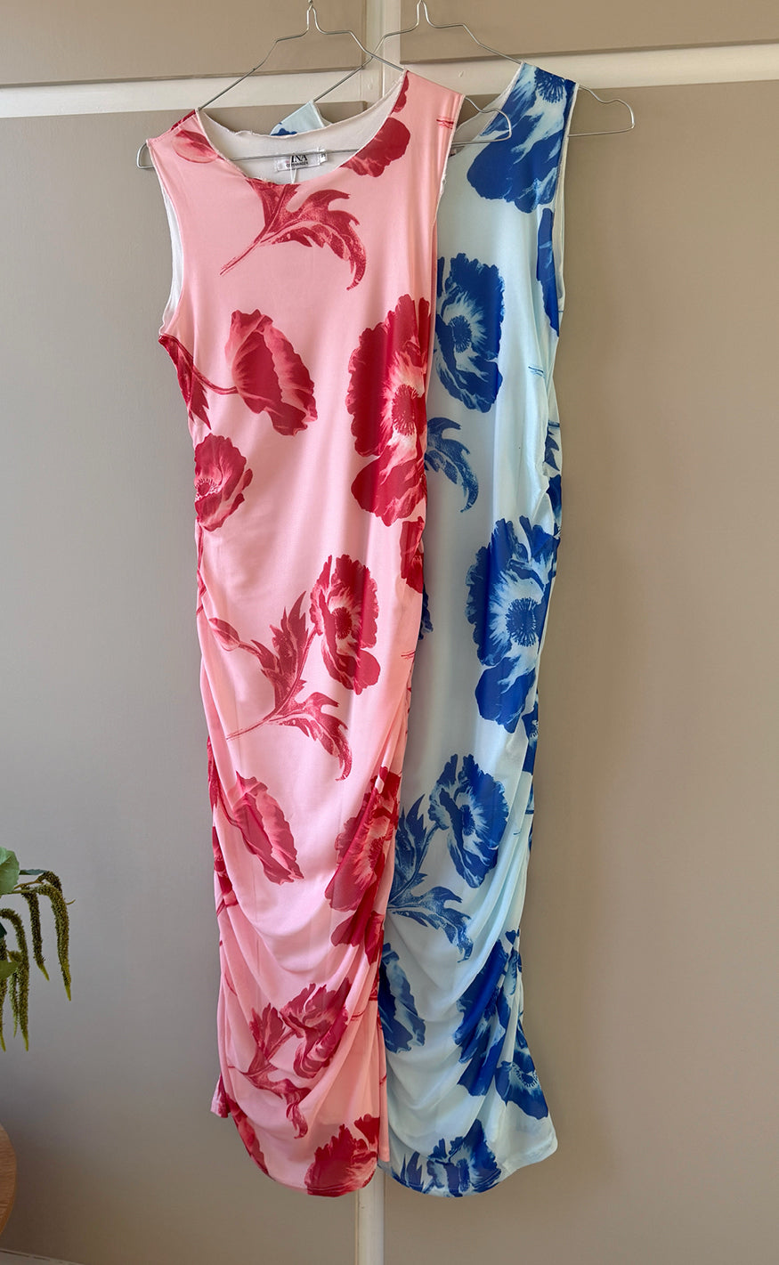 Say INA Copenhagen Kjole - Sophia Mesh - Blue Flower