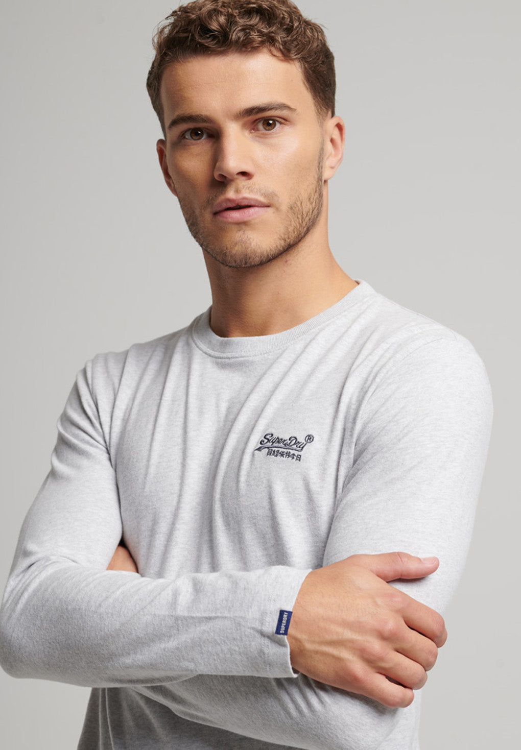 Superdry Organic Cotton Vintage Logo Embroidered L/S T-Shirt