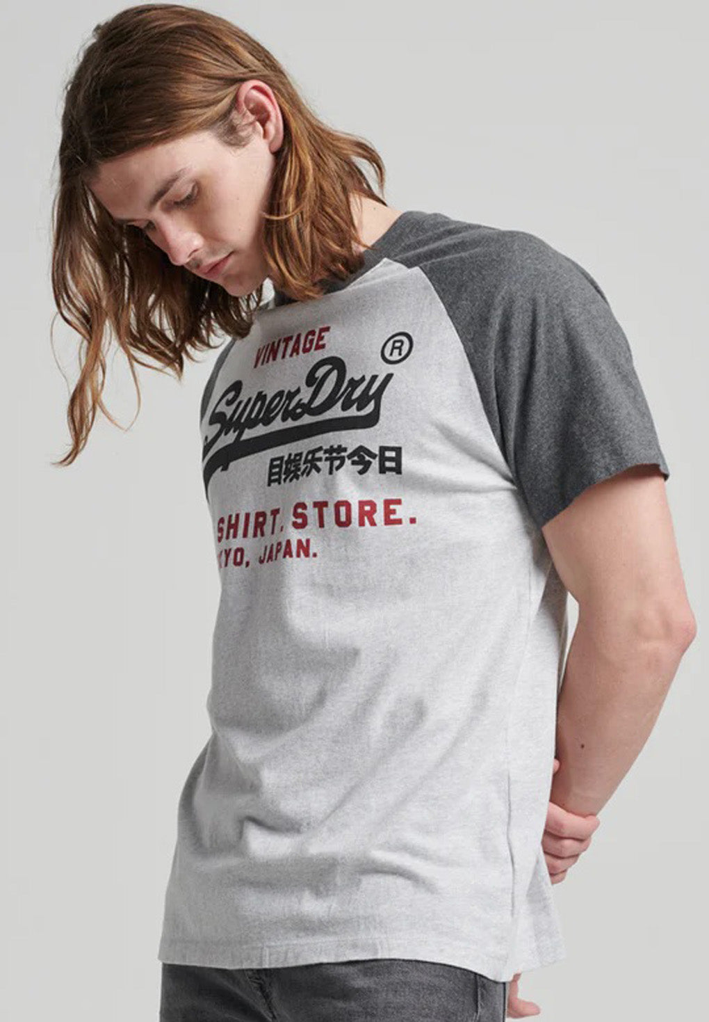 Superdry Organic Cotton Vintage Logo Raglan T-Shirt