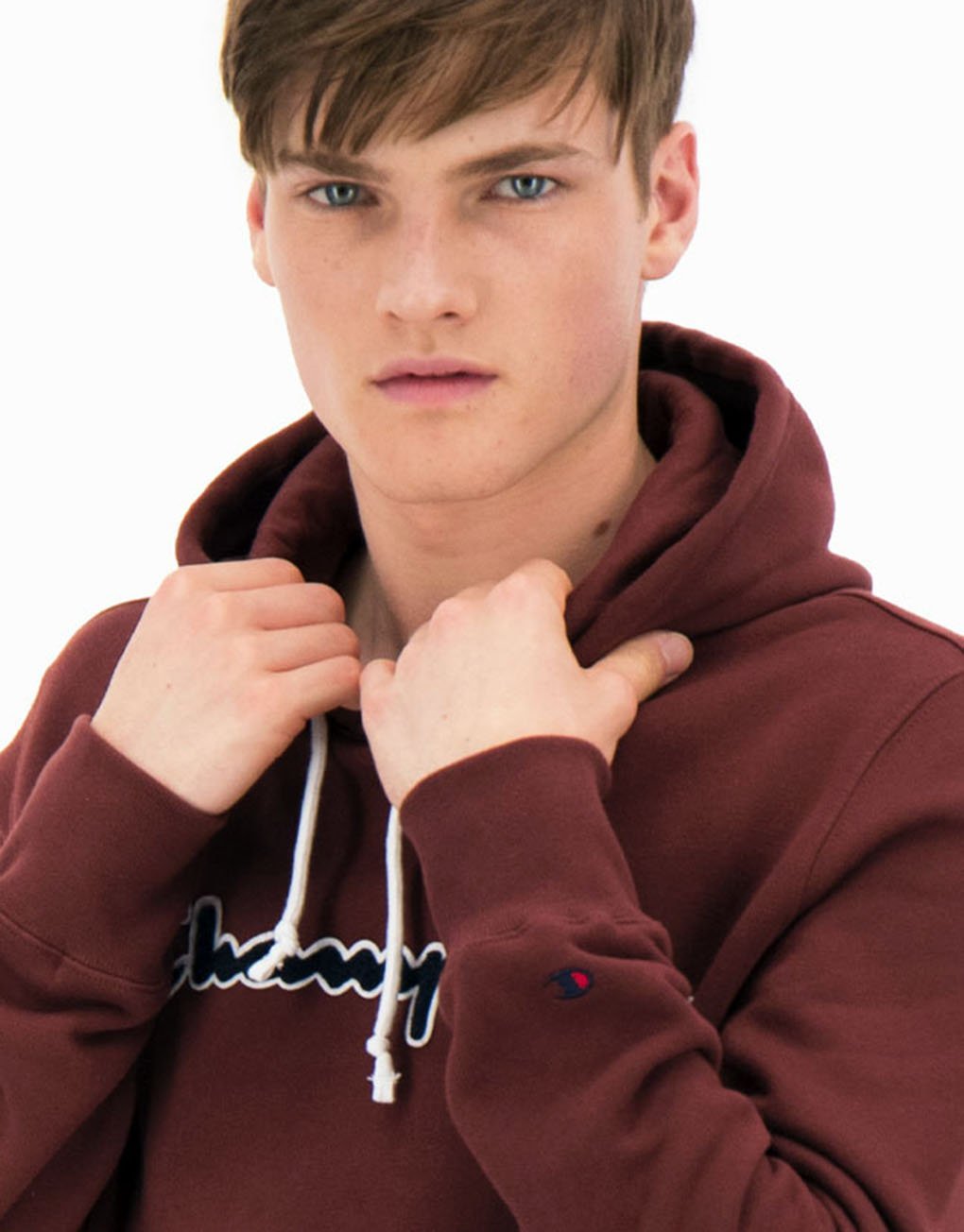 Champion Script Logo Cotton Terry Hoodie Rabat