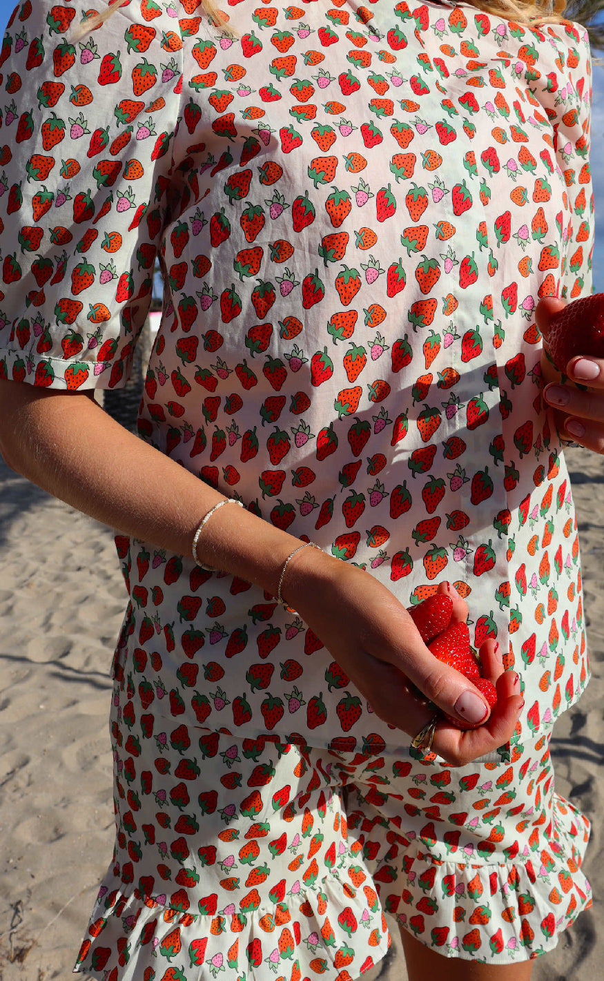 Liberte Bluse - Flora - Strawberry
