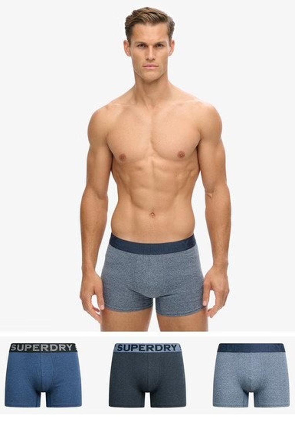 Superdry Organic Cotton Boxer Triple Pack (3par) Rabat