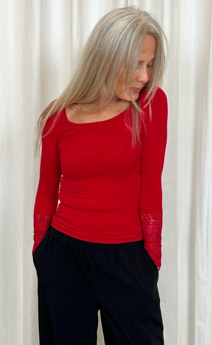 Tim & Simonsen Bluse - Mary - Rosso Online Hot Salg