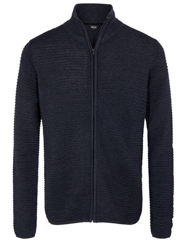 !Solid Struan Zip Knit