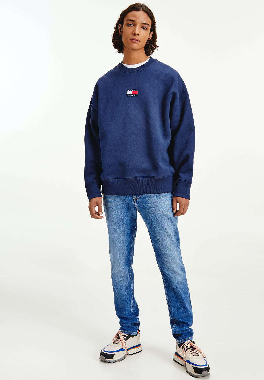 Tommy Hilfiger Jeans Badge Crew neck Sweatshirt Udsalg
