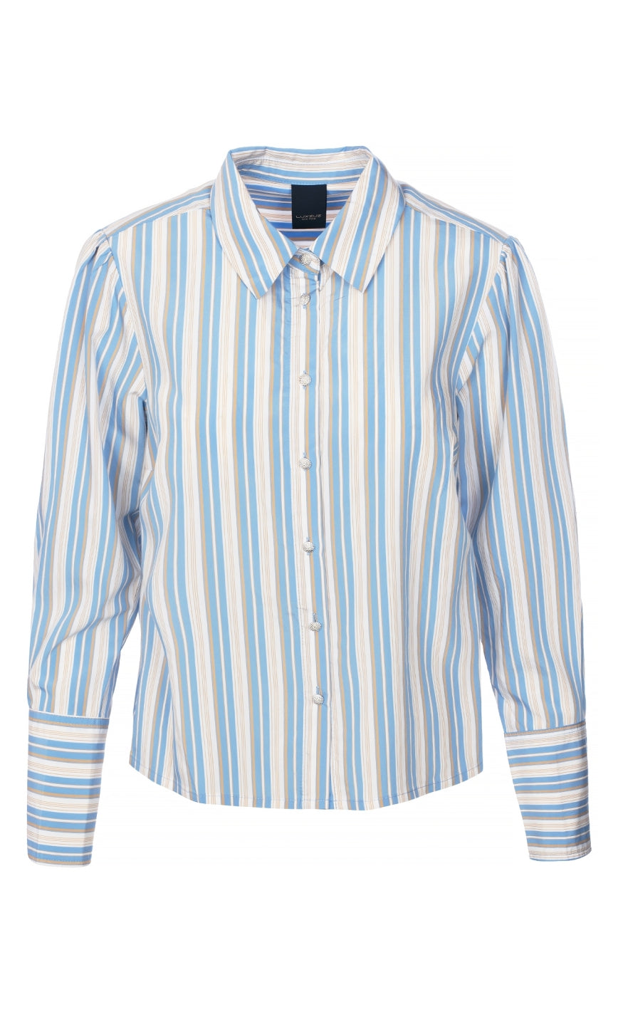 Luxzuz Skjorte - Makko - Brunnera Blue Online nu