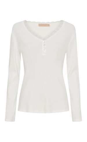 Marta Du Chateau Bluse - Calista LS - Panna