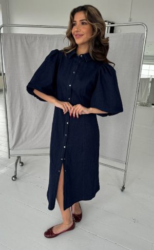 Continue Kjole - Martilda - Denim Levere