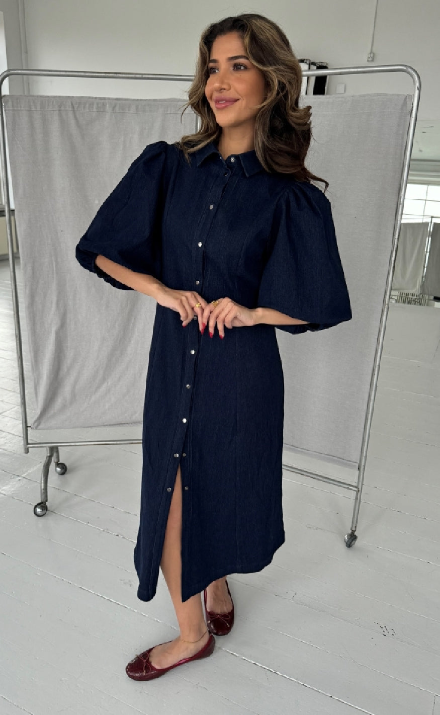 Continue Kjole - Martilda - Denim Levere
