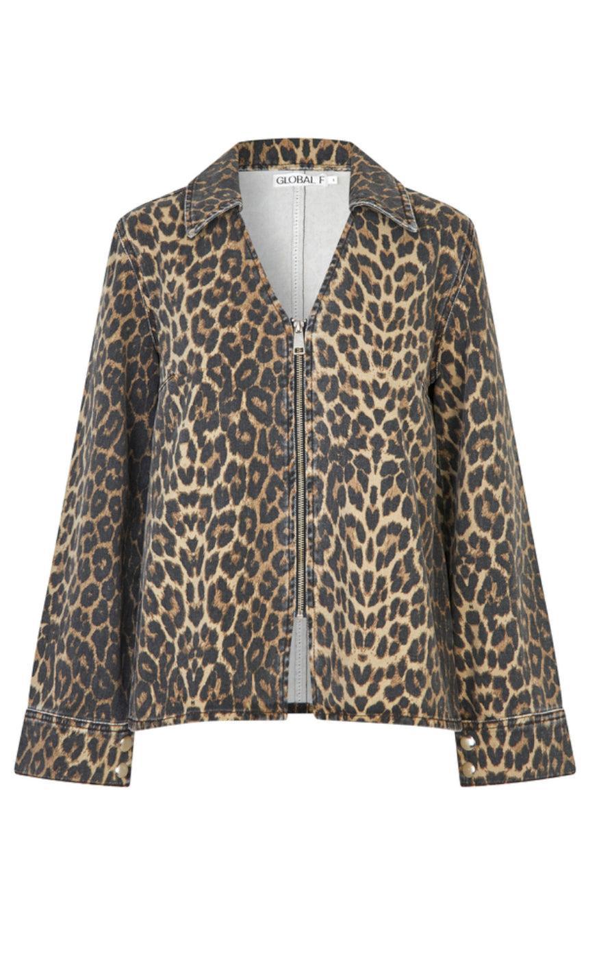 Global Funk Skjorte - Panema-G - Leopard Mist Levere