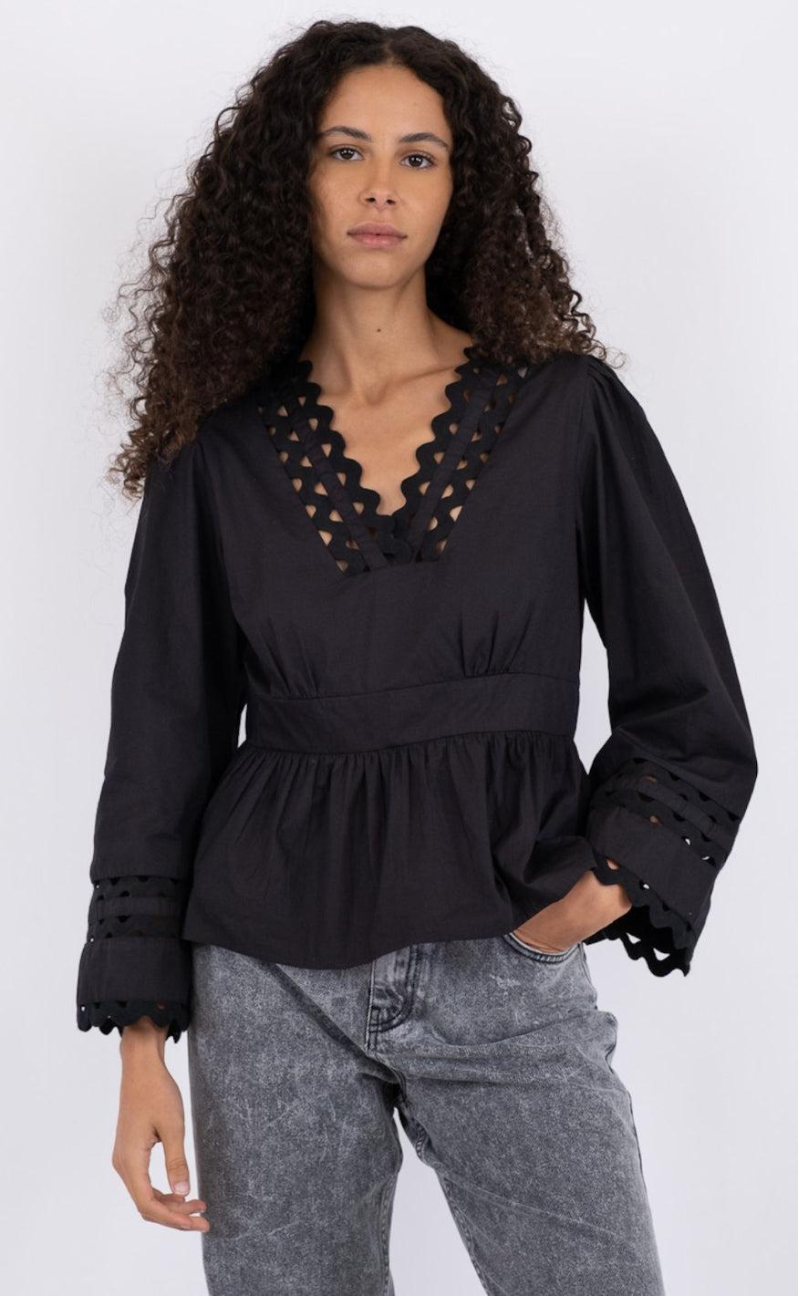 Neo Noir Bluse - Depsi - Black