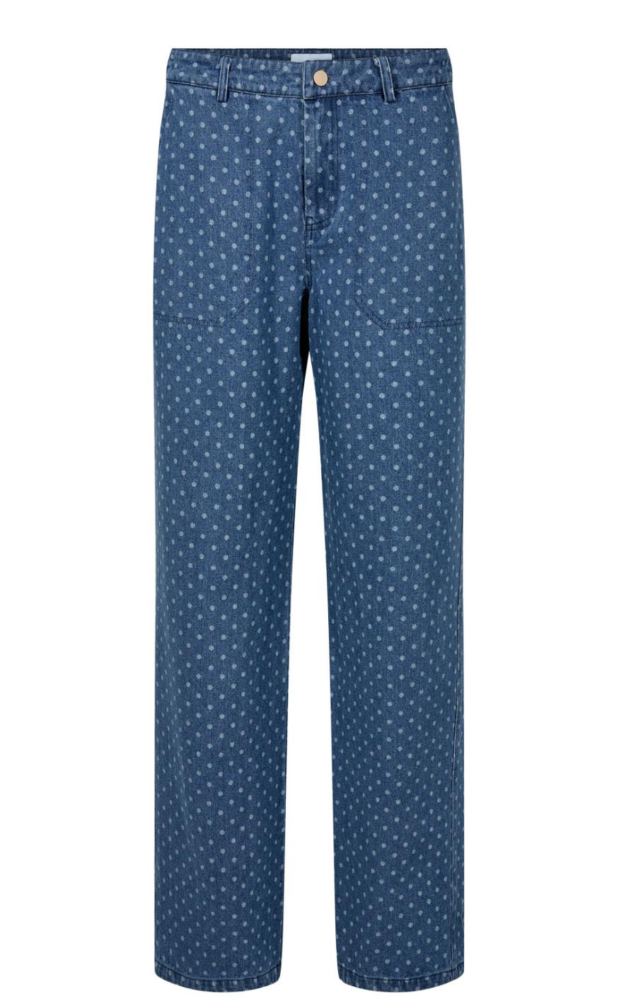 Nümph Bukser - Haddie - Medium Blue Denim Online Hot Salg