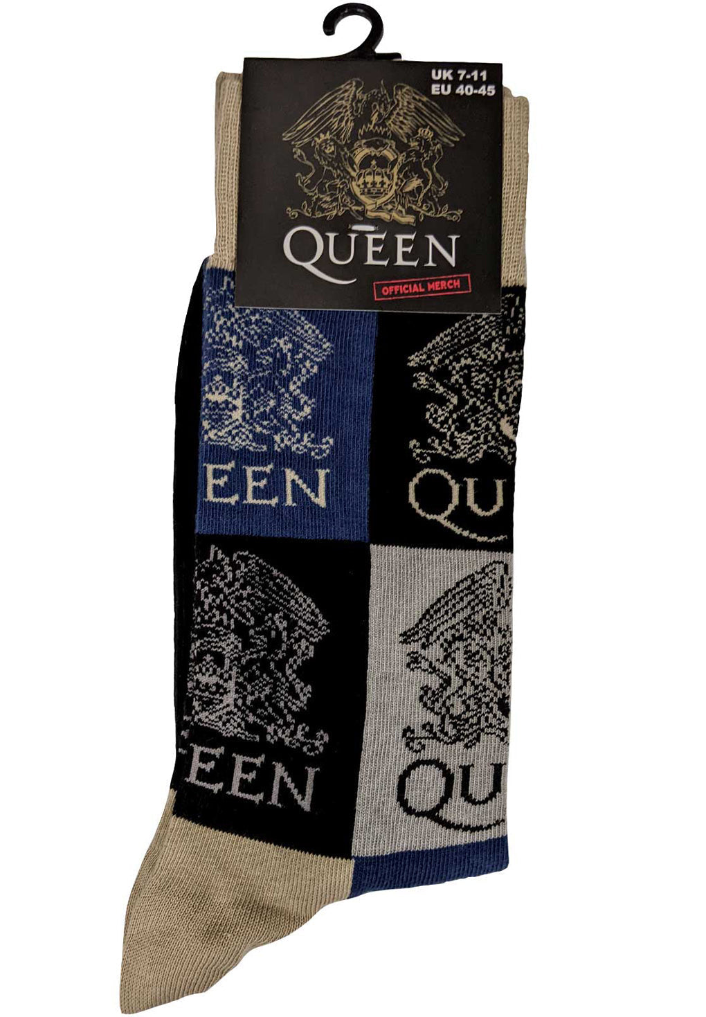 Queen Crest Blocks Unisex Ankle Socks