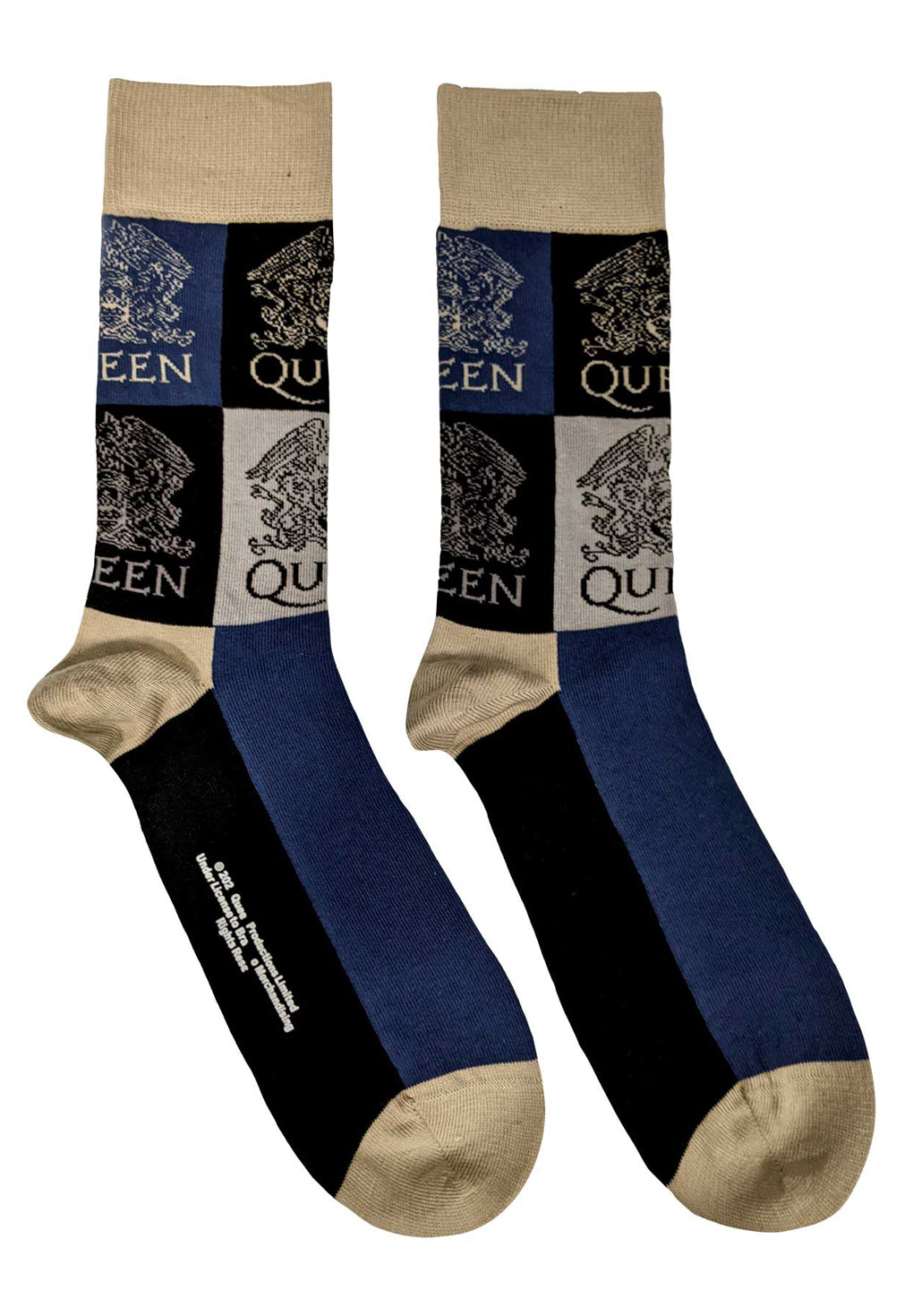 Queen Crest Blocks Unisex Ankle Socks