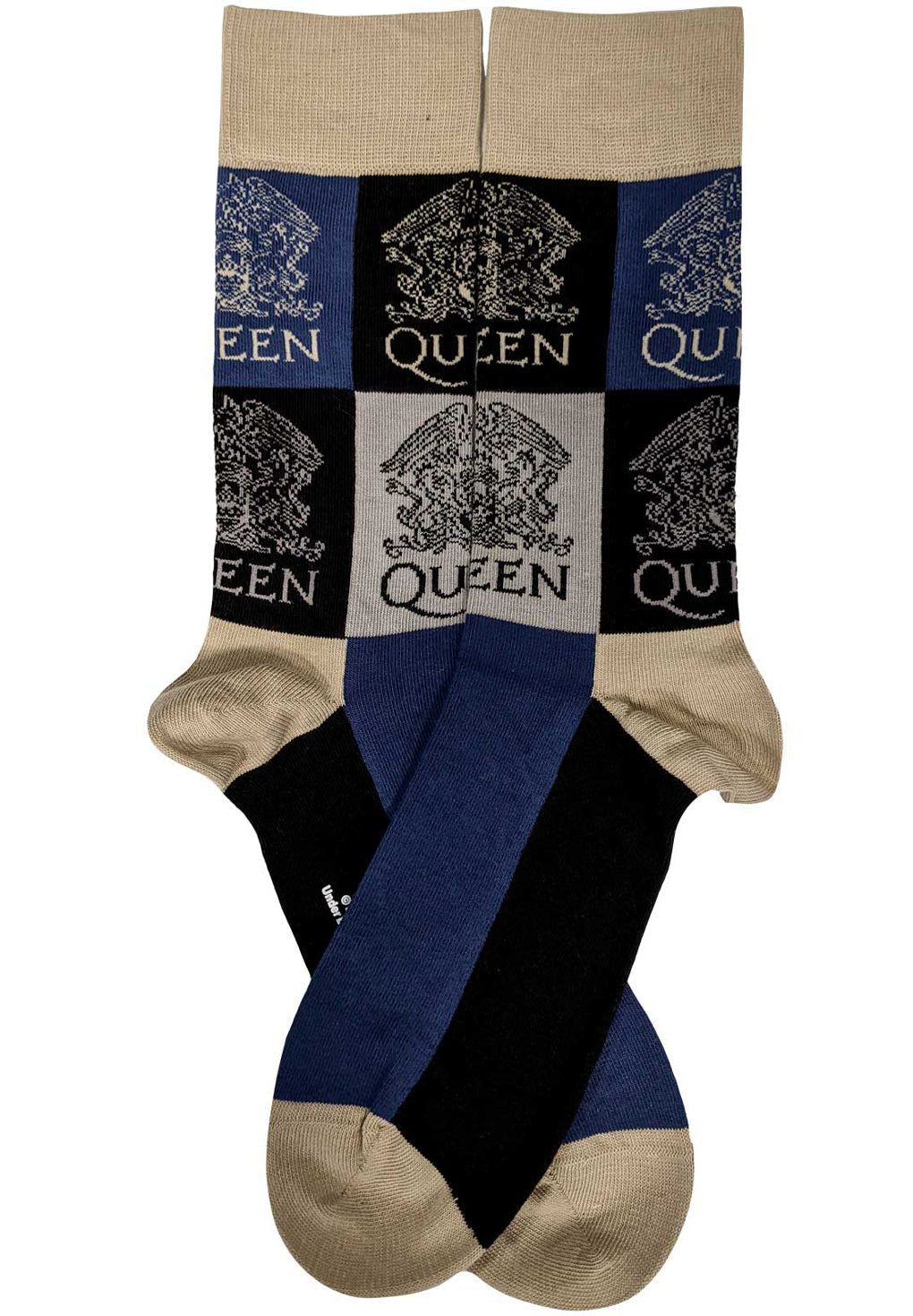 Queen Crest Blocks Unisex Ankle Socks