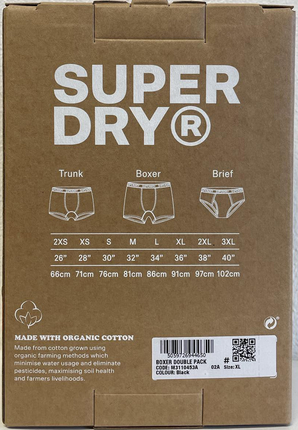 Superdry Organic Cotton Boxer Double Pack (2par)