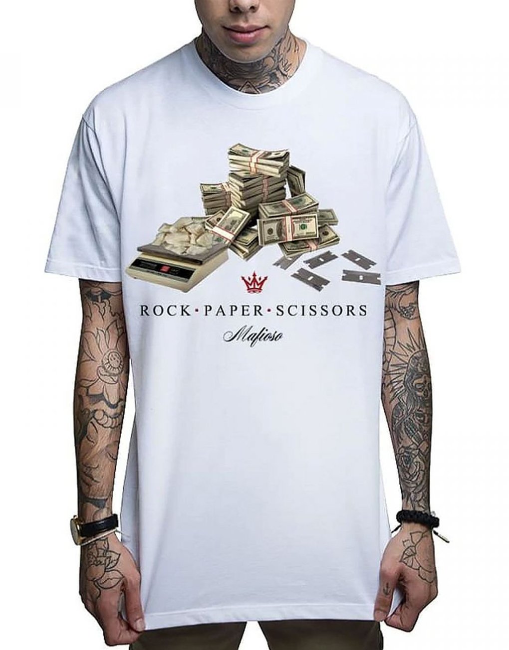 Mafioso Rock Paper T-Shirt Levere
