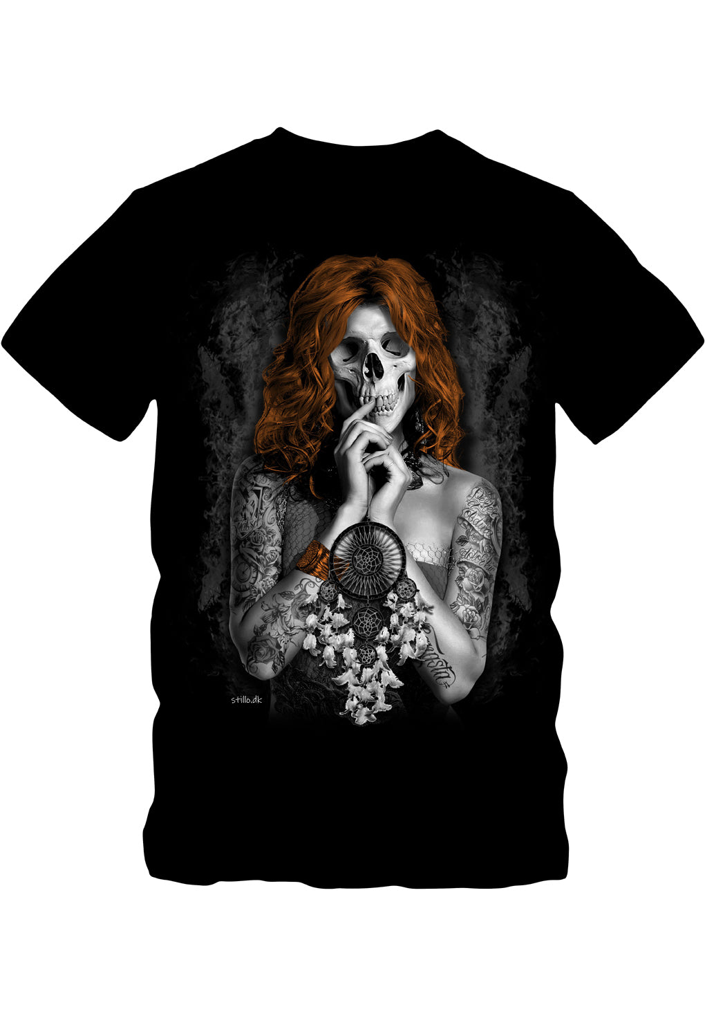 Stillo Smiling Women Skull T-shirt