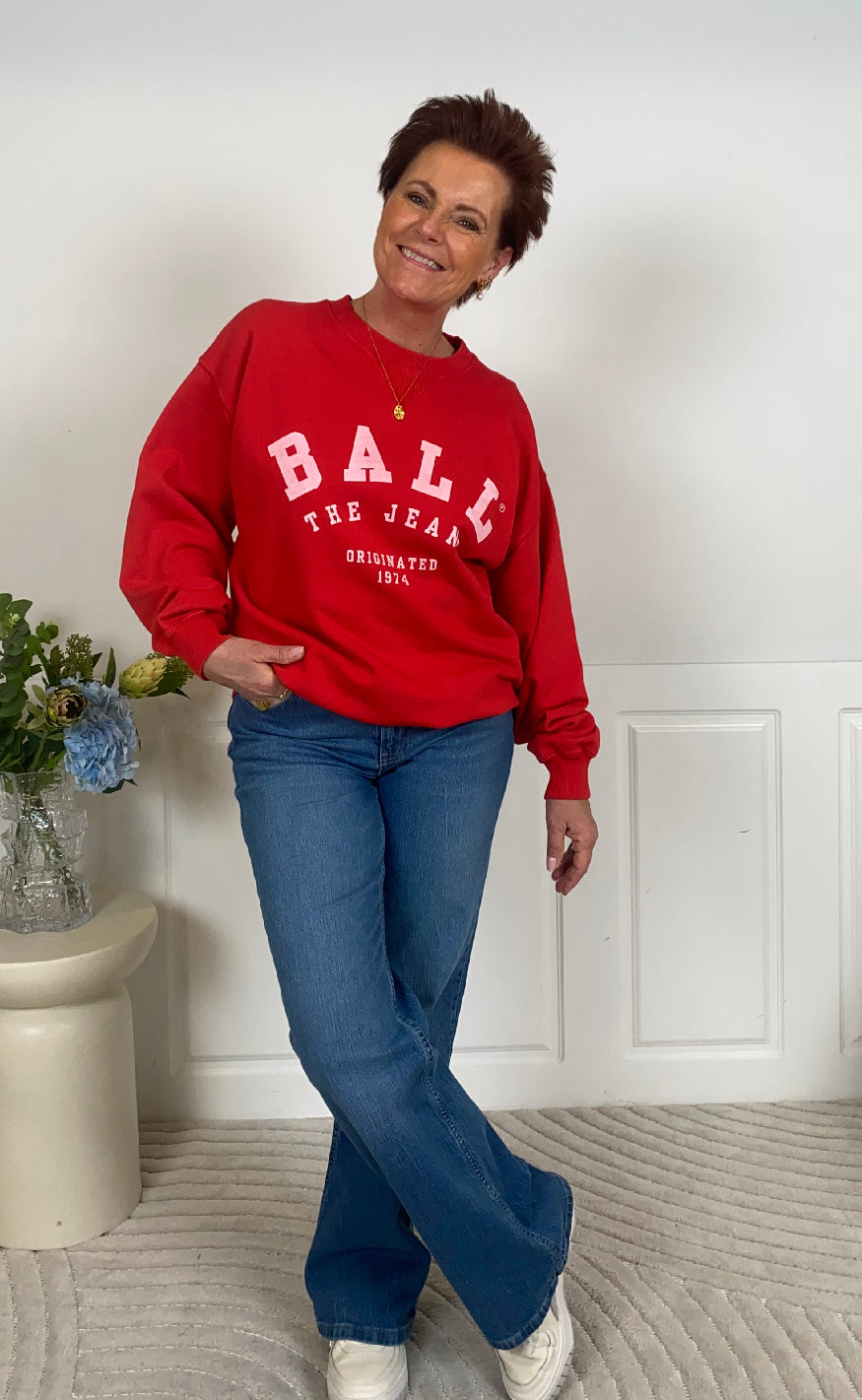 BALL Original Sweatshirt - Maldini - Chinese Red