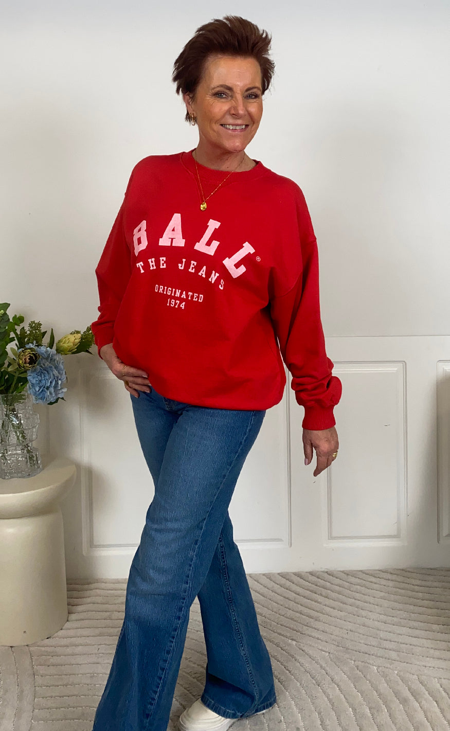 BALL Original Sweatshirt - Maldini - Chinese Red