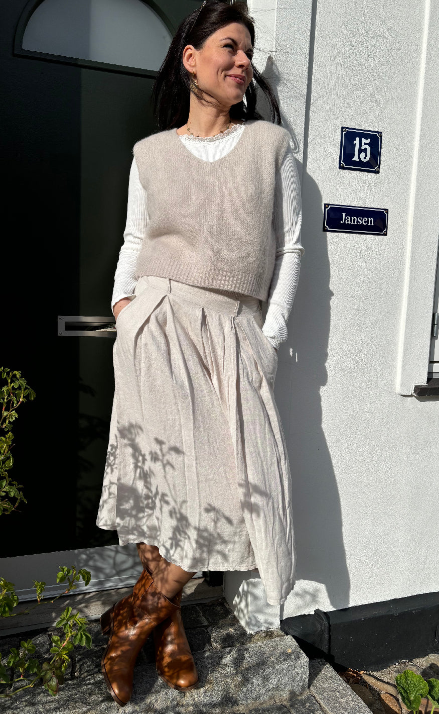 Marta Du Chateau Nederdel - Leona - Sabbia