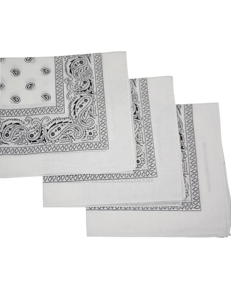 Paisley Bandana White