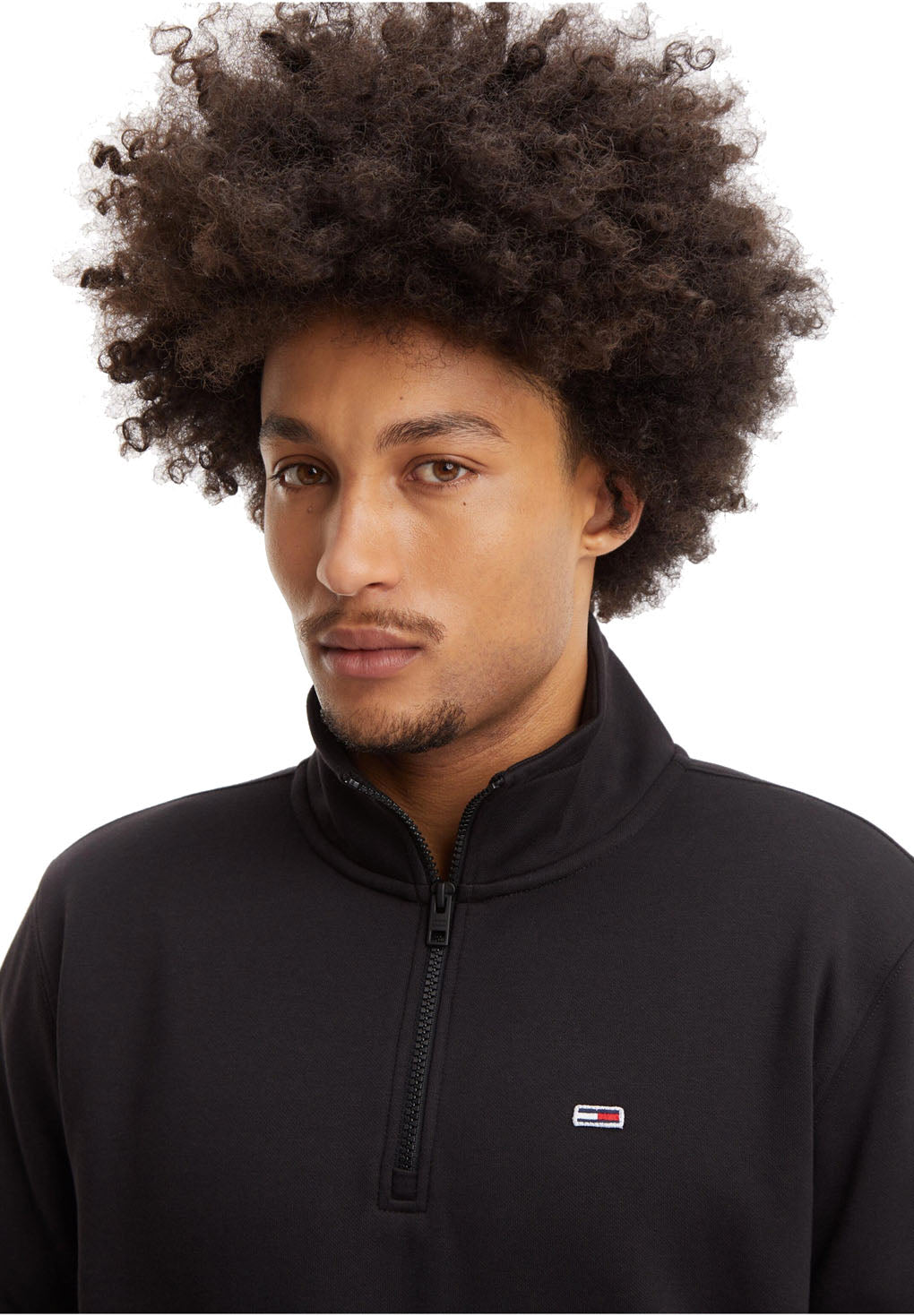 Tommy Jeans TJM Flag Patch Half Zip Sweatshirt