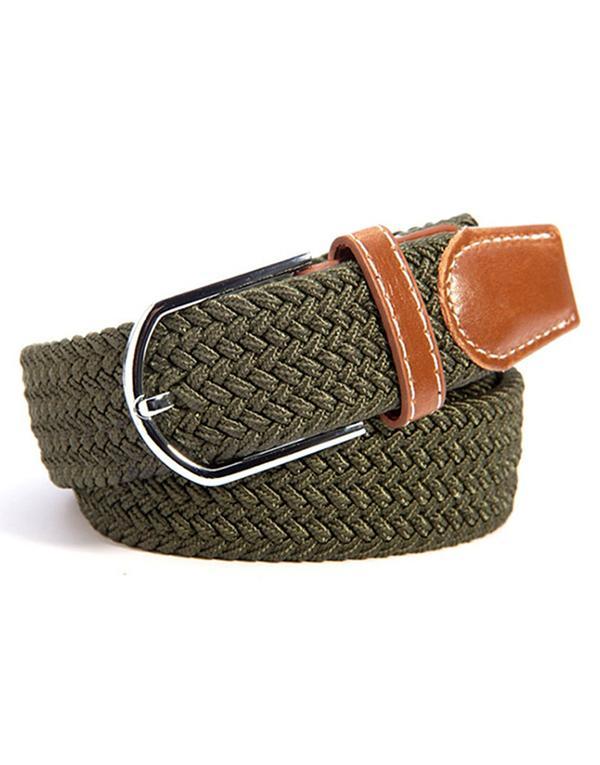 Unisex Canvas Elastic Belt Online salg