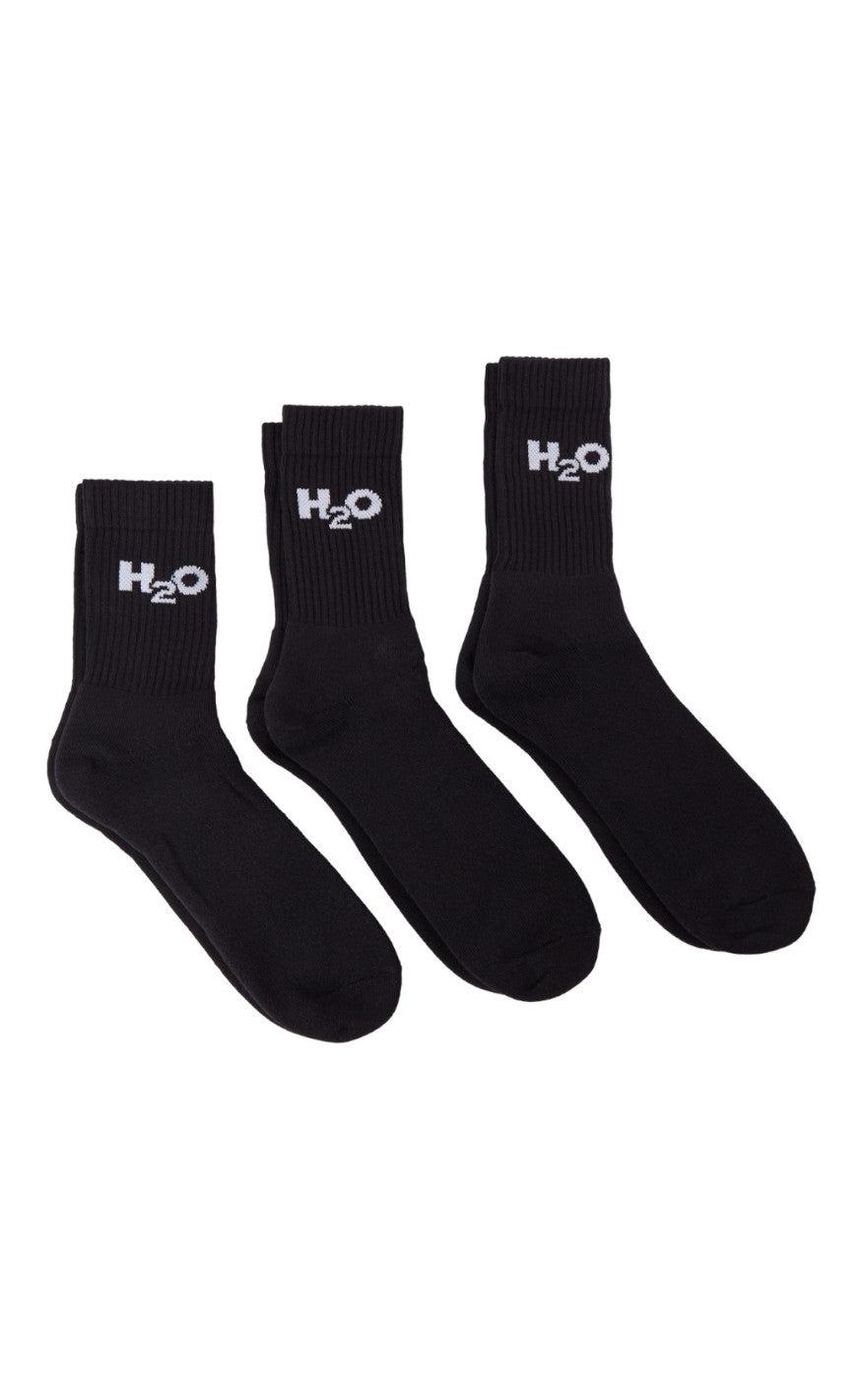 H2O Strømper - 3-Pack - Black Online nu