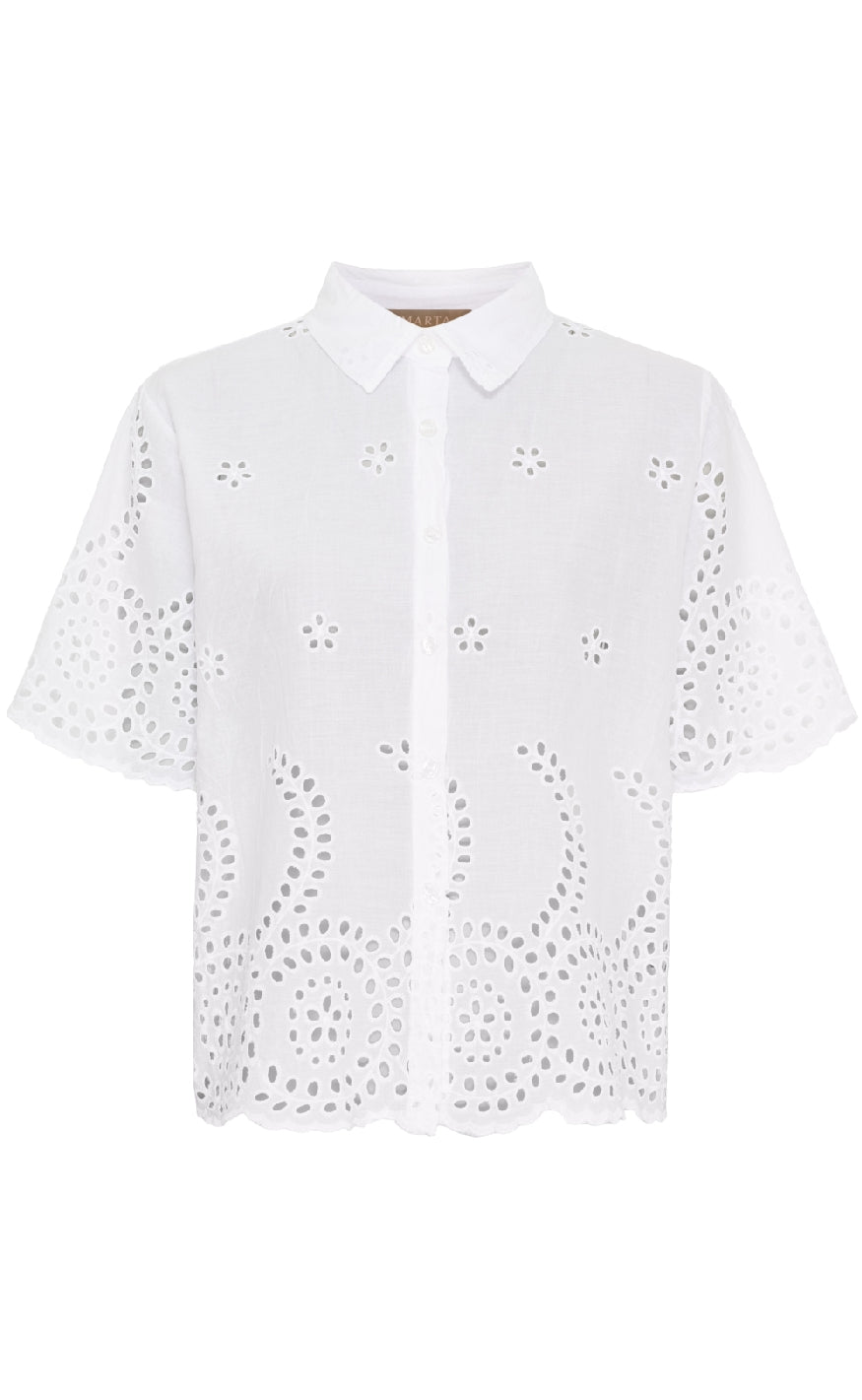 Marta Du Chateau Skjorte - Gracia - White Levere