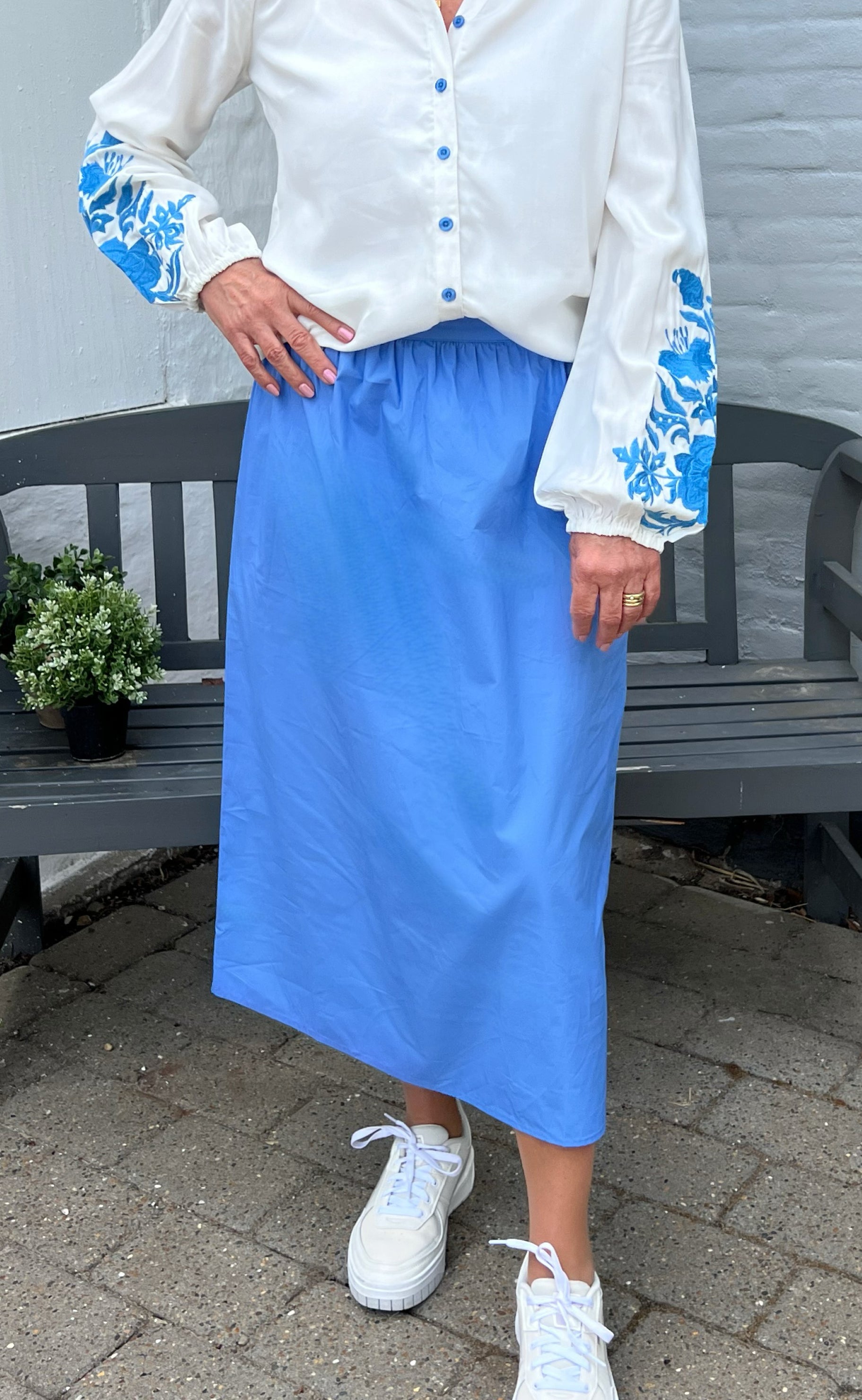 Say INA Copenhagen Nederdel - Patricia - Deep Blue Online Hot Salg
