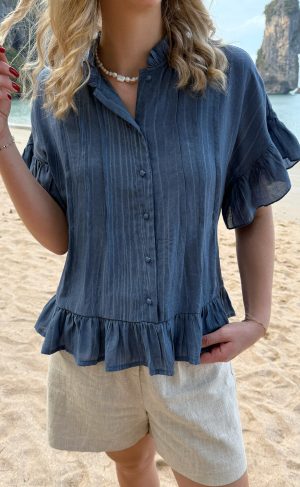 Say INA Copenhagen Skjorte - Michela - Blue