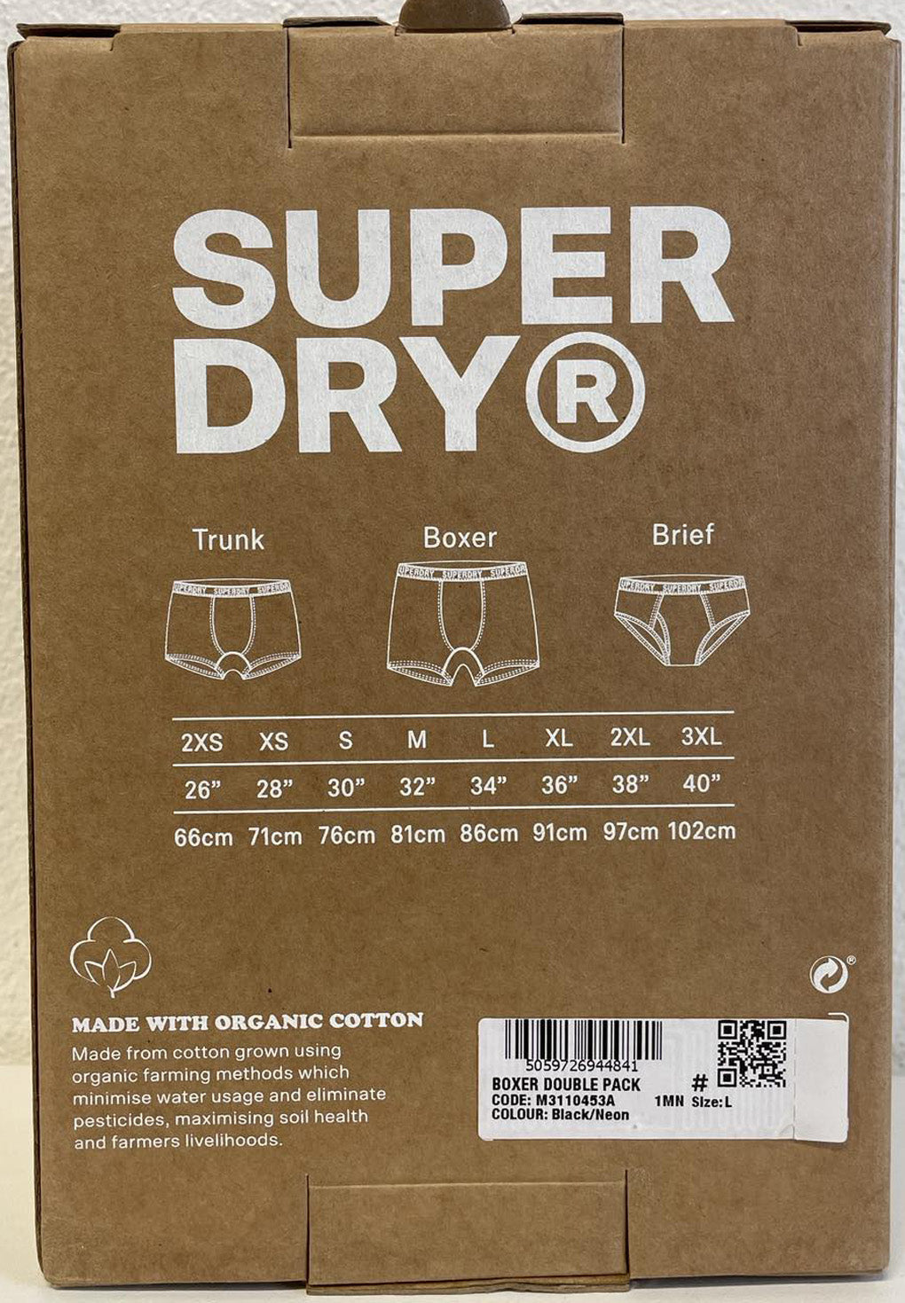 Superdry Organic Cotton Boxer Double Pack (2par)