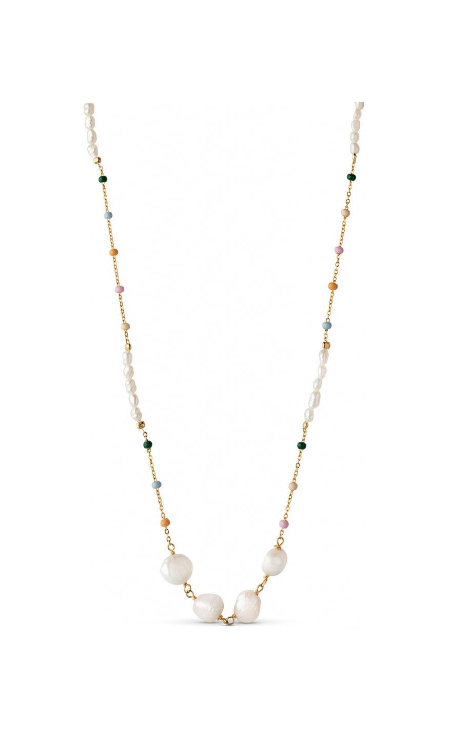 Enamel Halskæde - Lola Perla - Dreamy/Pearl