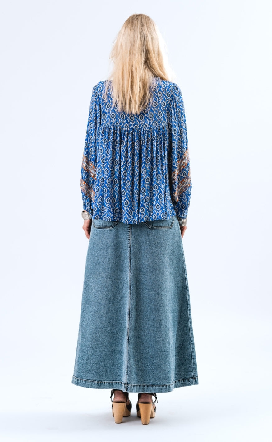 Lollys Laundry Bluse - Teel - Blue på udsalg