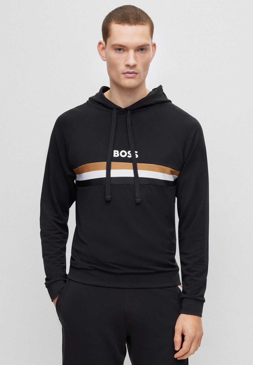Hugo Boss Signature Stripe and Logo Hoodie