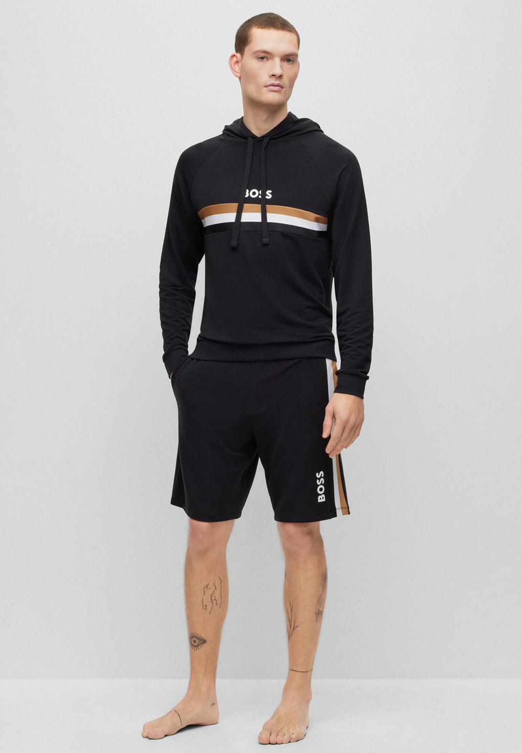 Hugo Boss Signature Stripe and Logo Hoodie