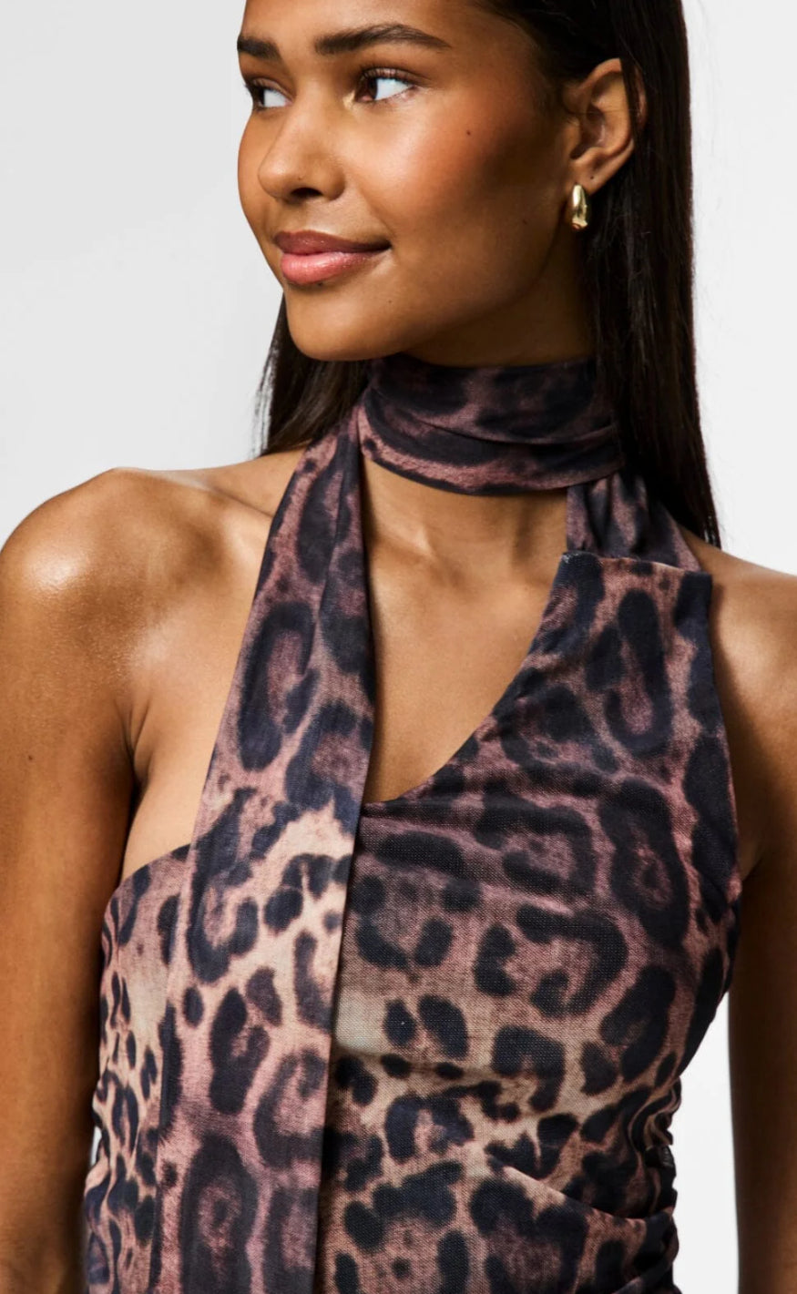 Pieces Kjole - Nalle - Black/Leo