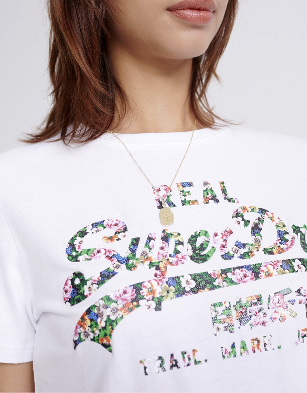 Superdry Lady Vintage Logo Gloss Floral T-Shirt Udsalg