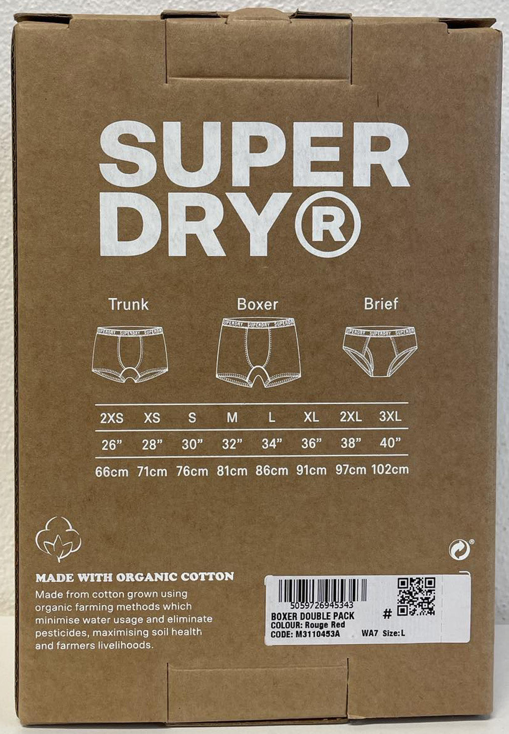 Superdry Organic Cotton Boxer Double Pack (2par)