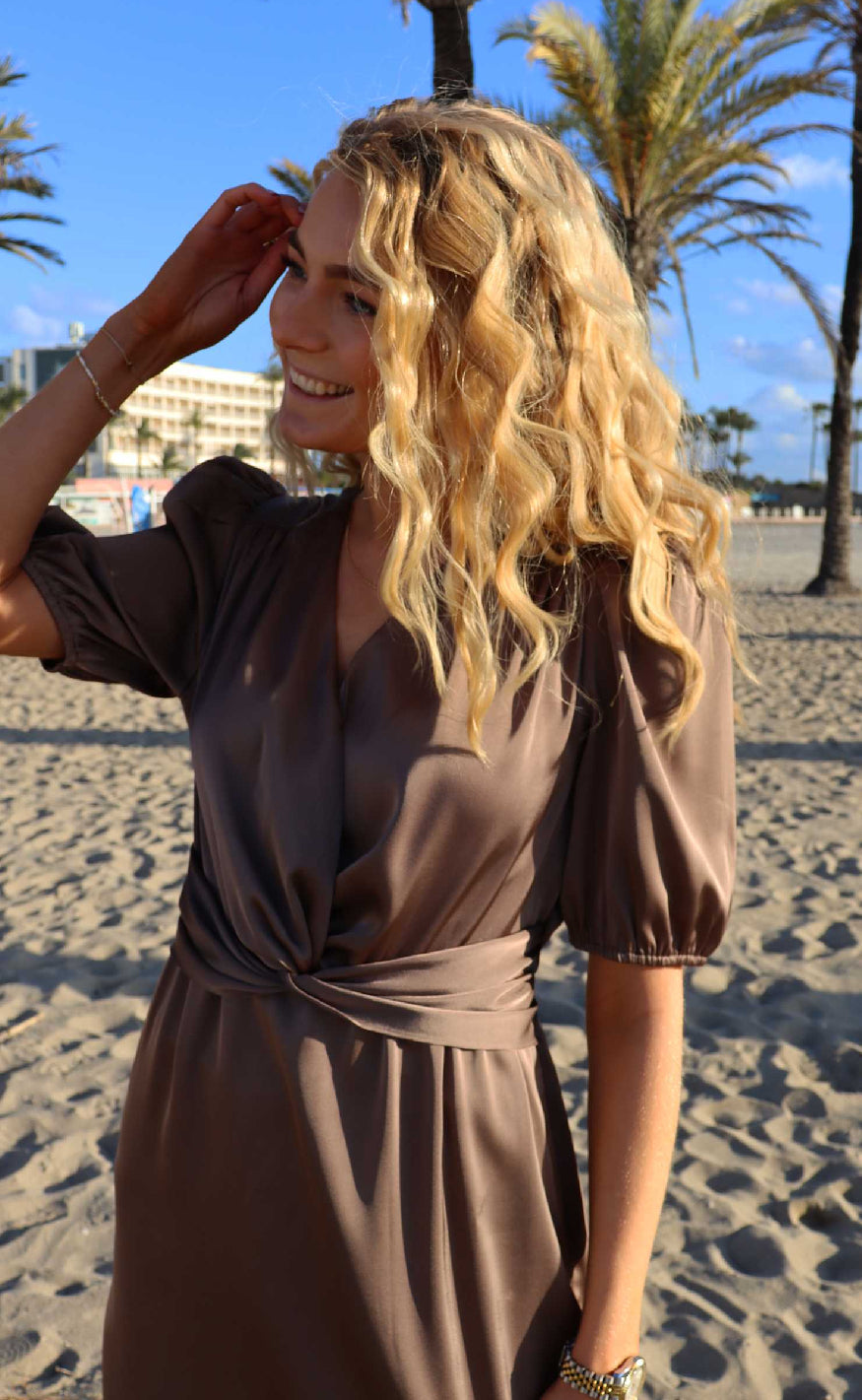 Liberte Kjole - Tiki SS - Brown