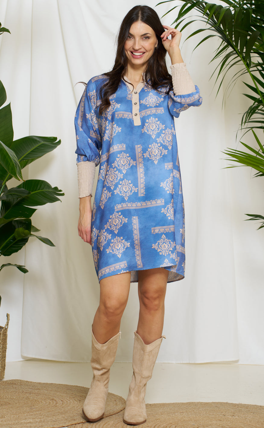 Marta Du Chateau Kjole - Eva - Blue Jeans
