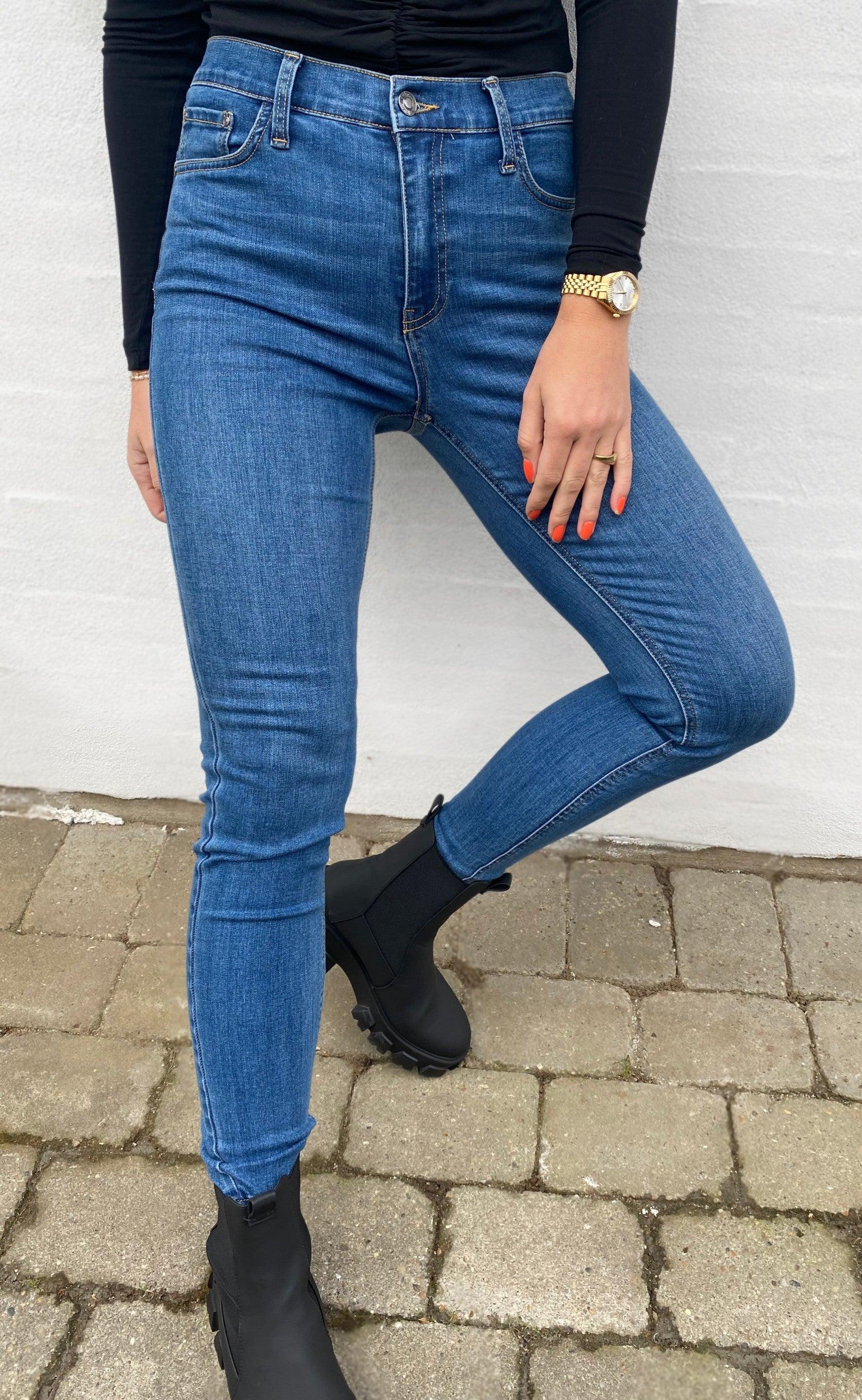 Freequent Bukser - Harlow - Vintage Blue Mode
