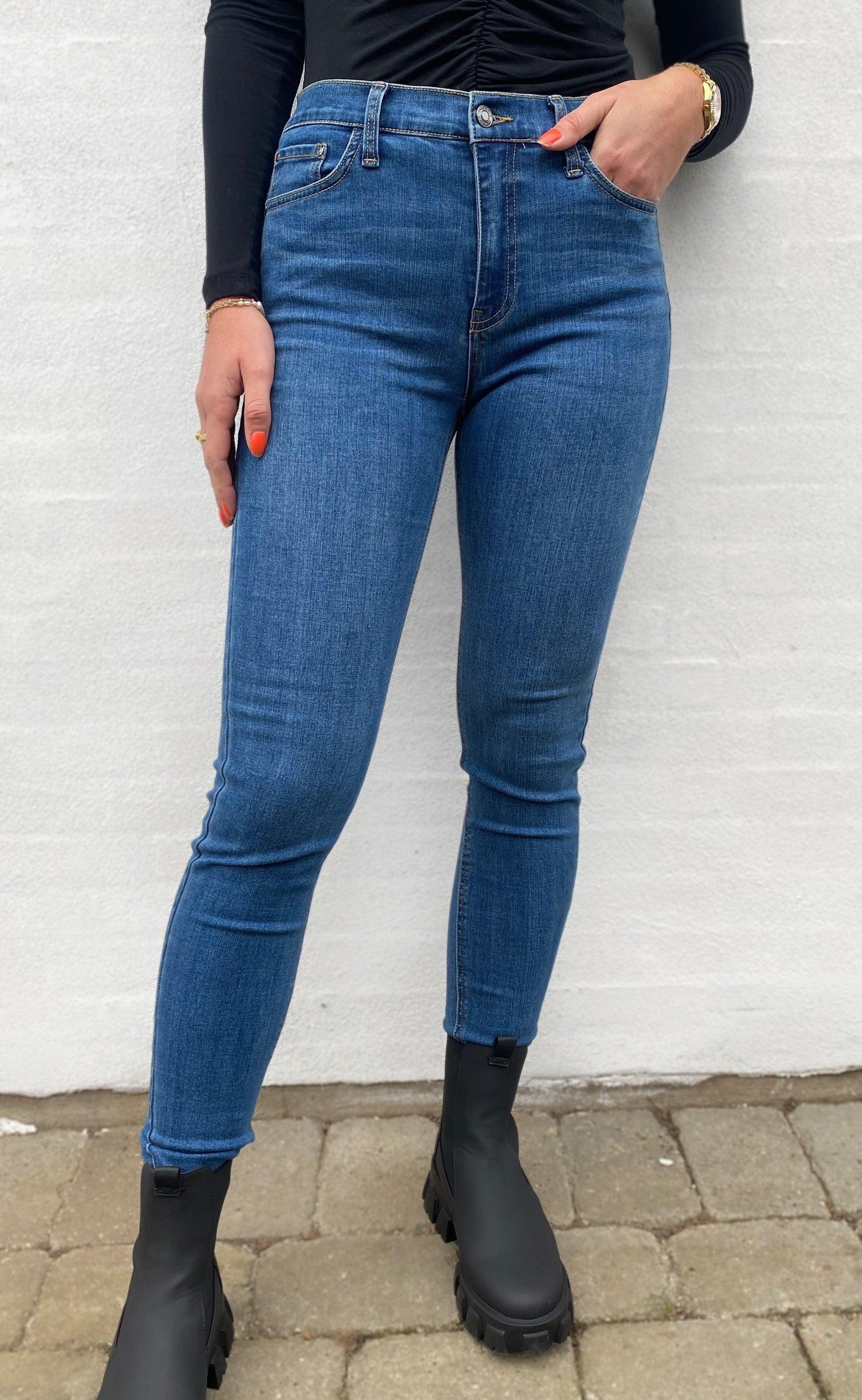 Freequent Bukser - Harlow - Vintage Blue Mode