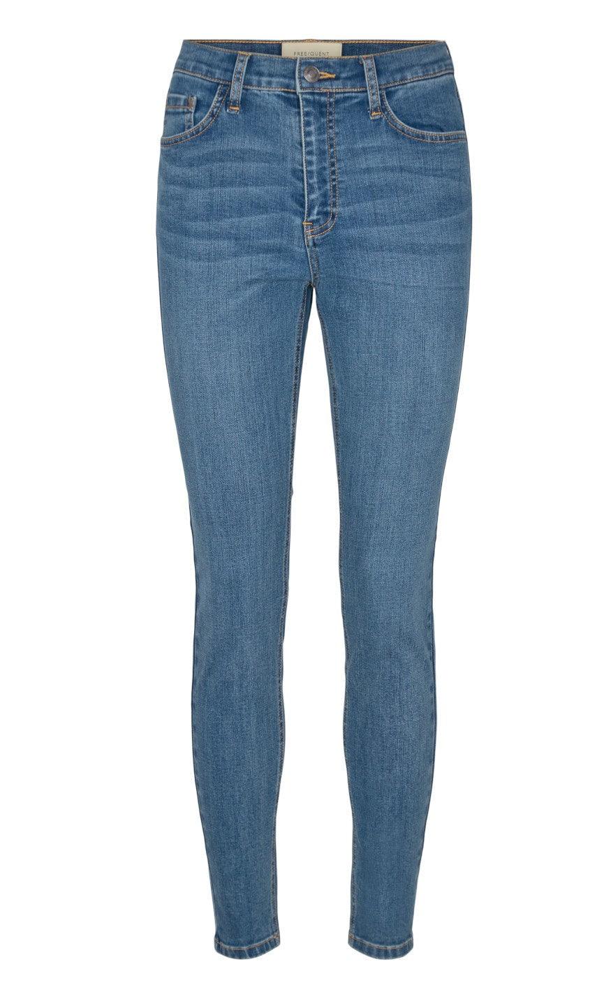 Freequent Bukser - Harlow - Vintage Blue Mode