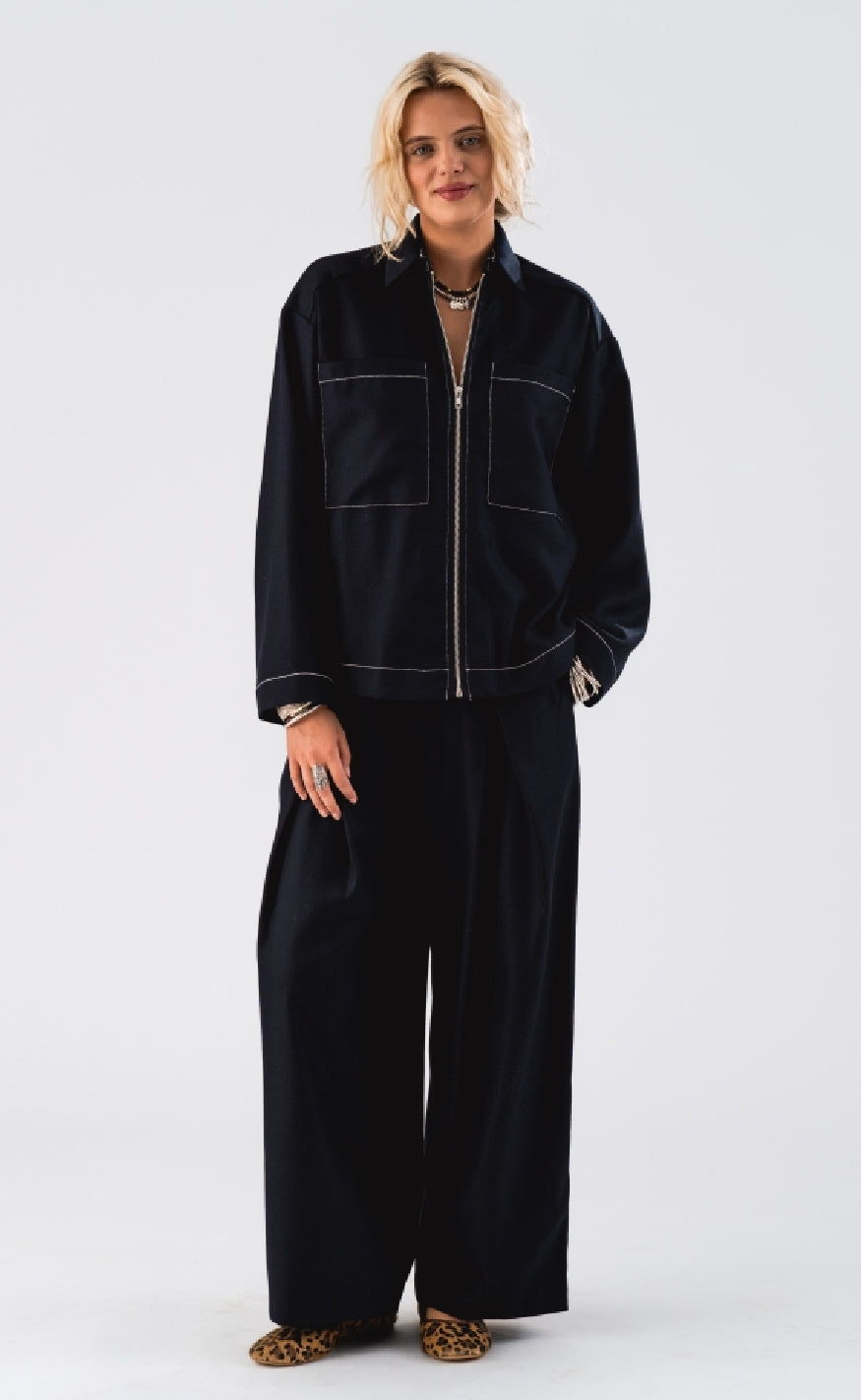 Lollys Laundry Jakke - Khai - Dark Blue