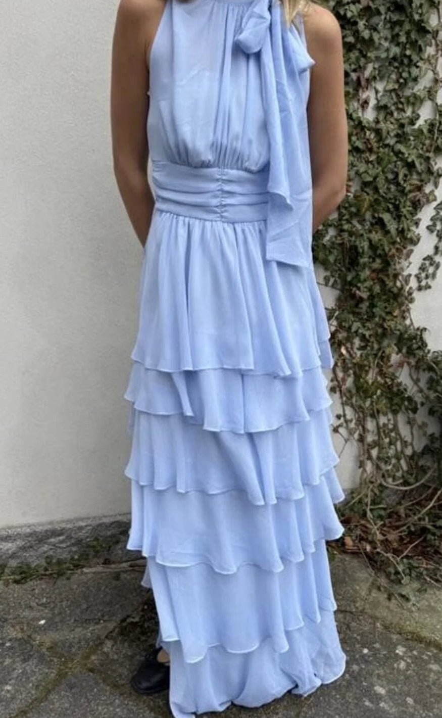 Neo Noir Kjole - Marli Chiffon - Light Blue Levere