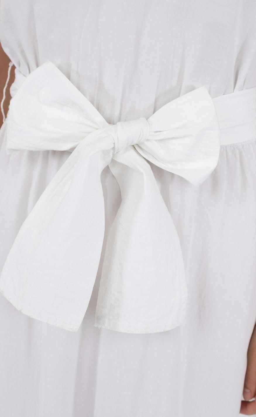 Neo Noir Kjole - Tianna Embroidery - White Mode