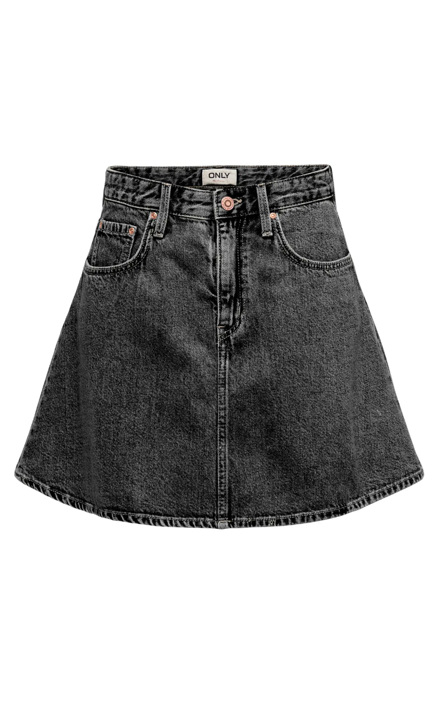 ONLY Nederdel - Eden - Washed Black Online